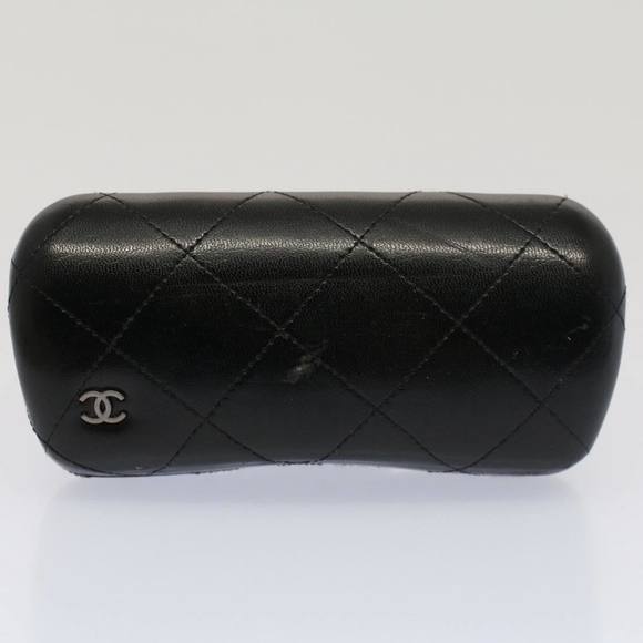 CHANEL Ribbon Sunglasses Plastic Black White CC Auth 53404 - Picture 10 of 16